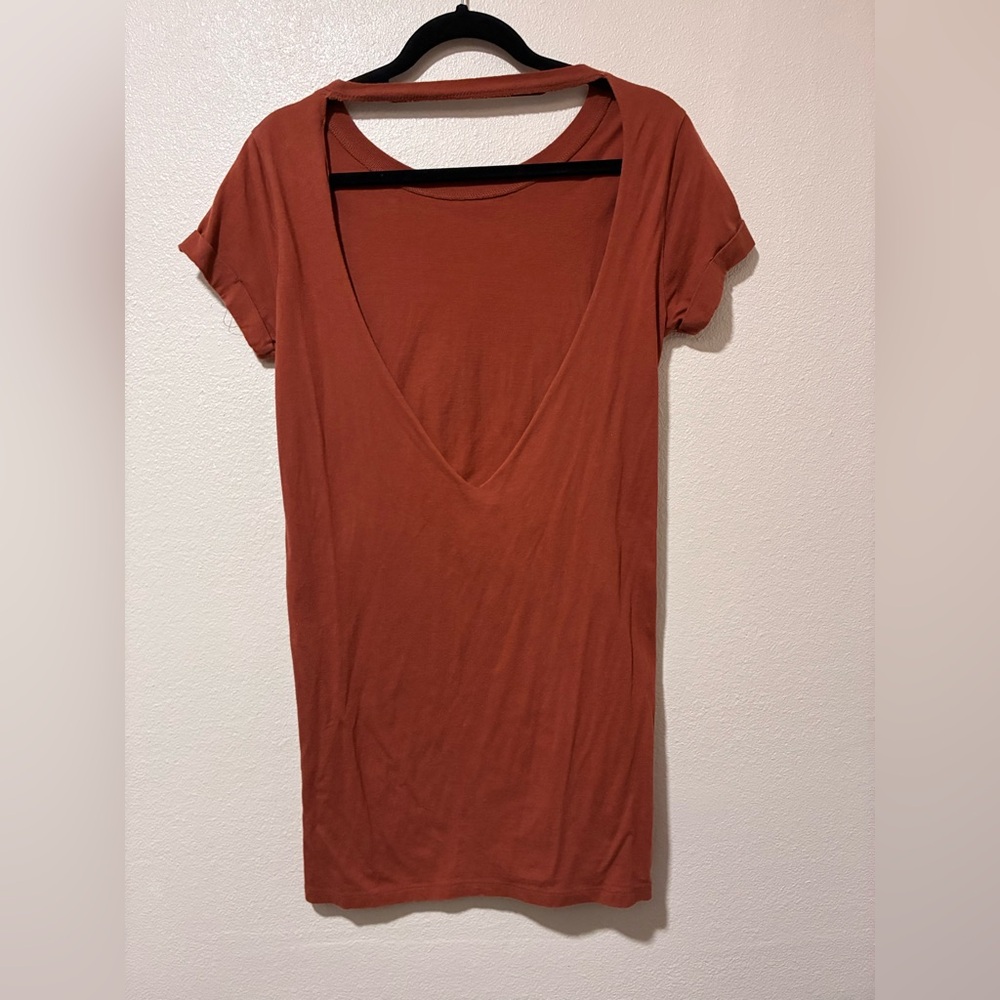 T-shirt dress with back cut out